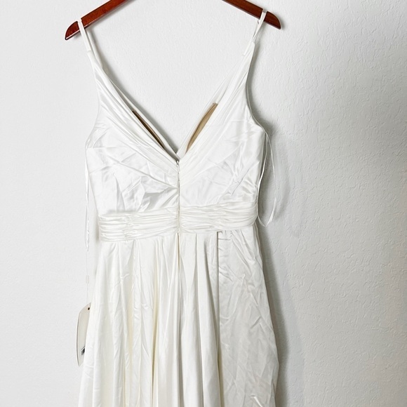 Mac Duggal Sleeveless Faux Wrap Draped Gown - Picture 5 of 10